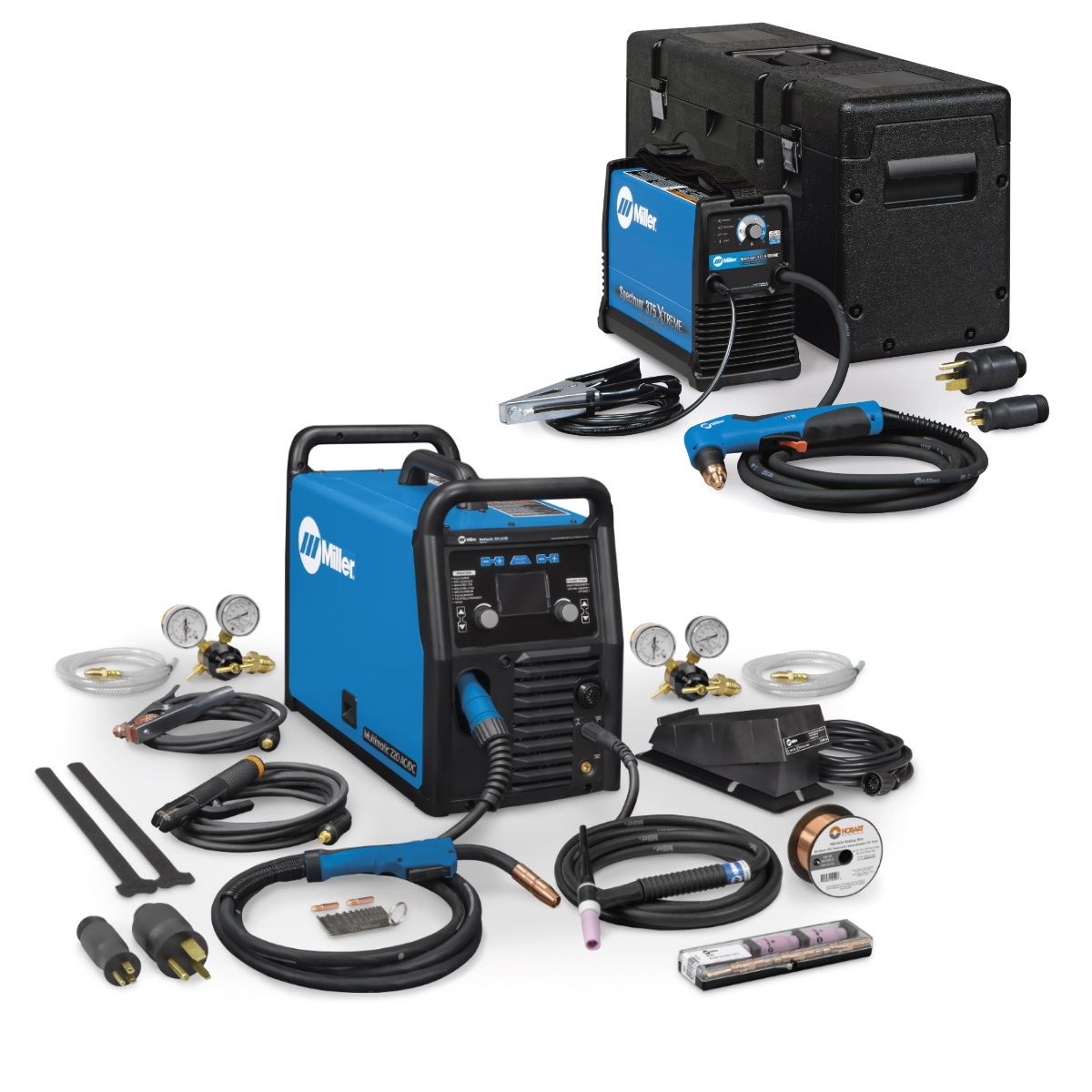 MILLER MULTIMATIC 220 AC/DC WELDER + SPECTRUM 375 PLASMA CUTTER (907757 ...